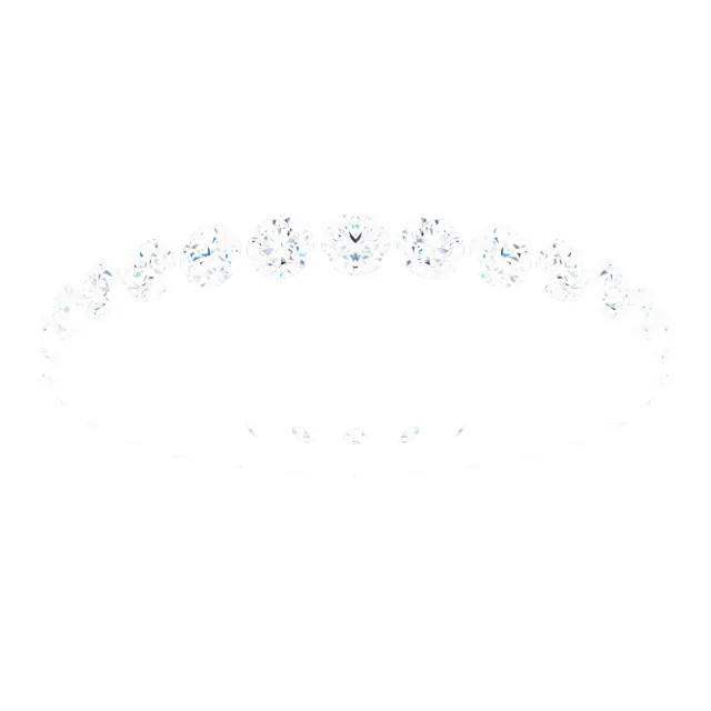 Beaded Shared-Prong Eternity Band view 3