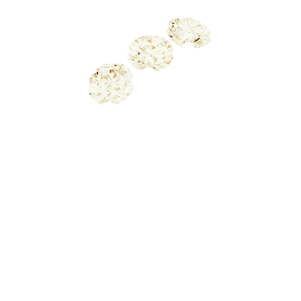 Three Points band in 14K White Gold | Haejin Jewelry Brooklyn
