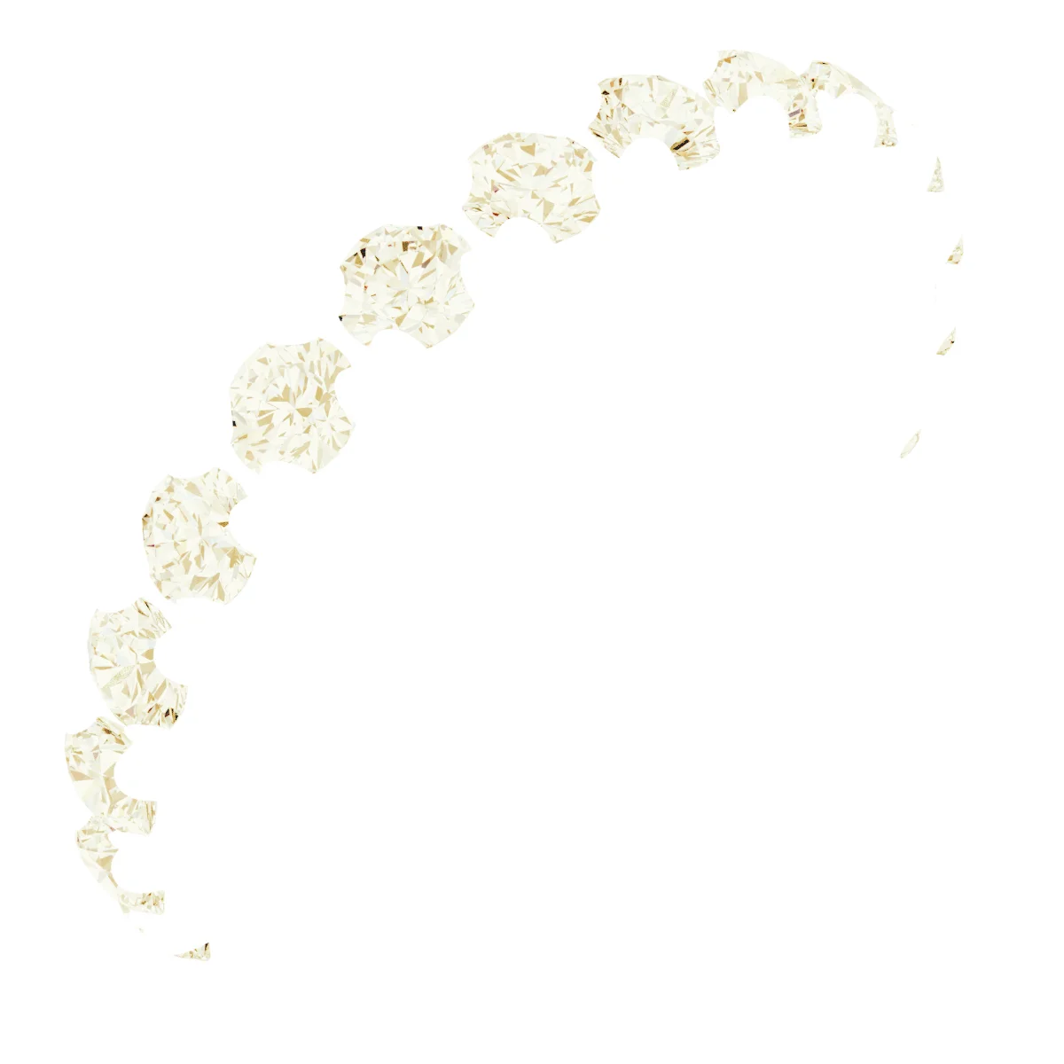 French-Set Beaded Anniversary Band band in 14K White Gold | Haejin Jewelry Brooklyn