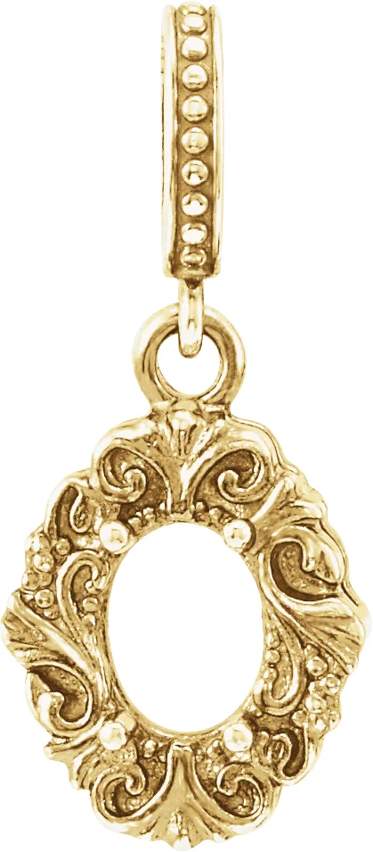 Vintage-Inspired Pendant  engagement ring setting