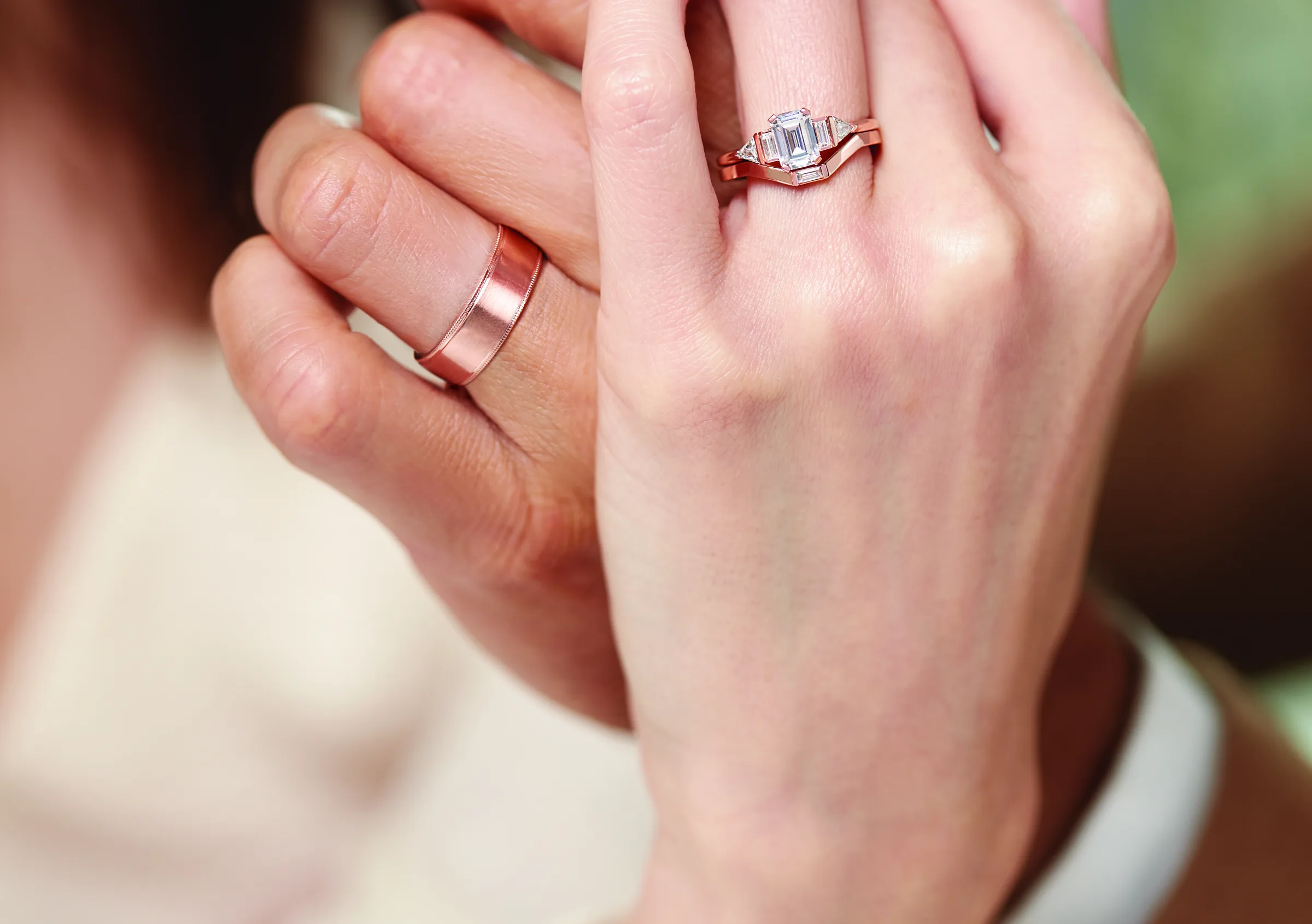 Lab-grown diamond engagement ring near Williamsburg by Haejin Jewelry, Williamsburg Brooklyn
