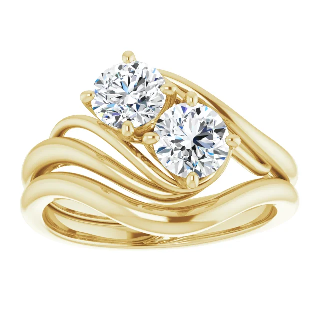 Toi et Moi engagement rings at Haejin Jewelry Brooklyn
