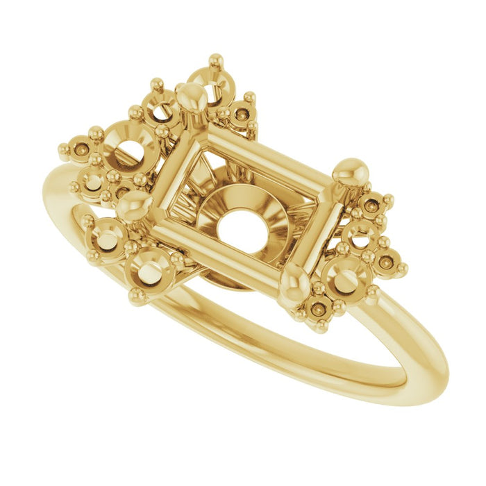 14K Yellow Engagement Ring Mounting
