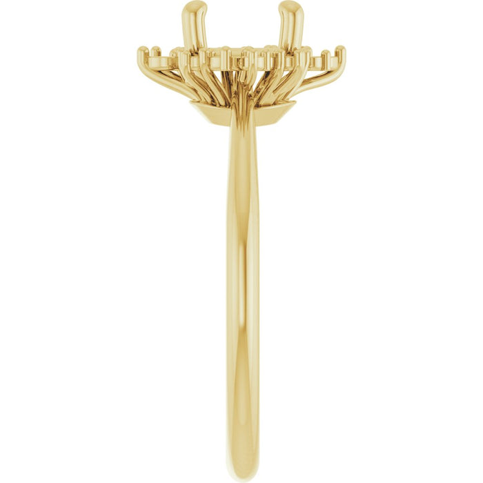 14K Yellow Engagement Ring Mounting